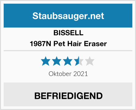 Bissell 1987N Pet Hair Eraser Test