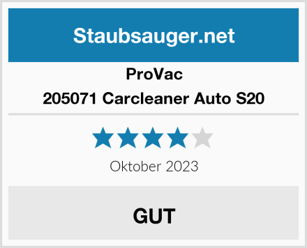 ProVac 205071 Carcleaner Auto S20 Test