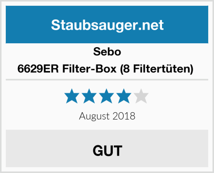 Sebo 6629ER Filter-Box (8 Filtertüten)  Test
