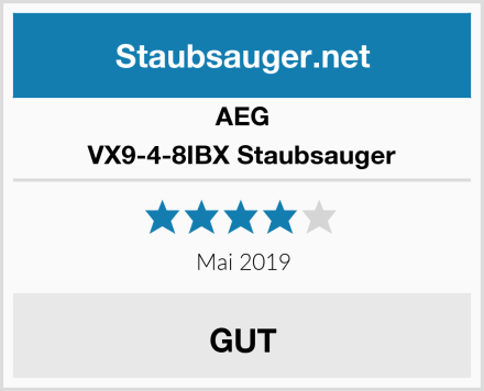 AEG VX9-4-8IBX Staubsauger Test