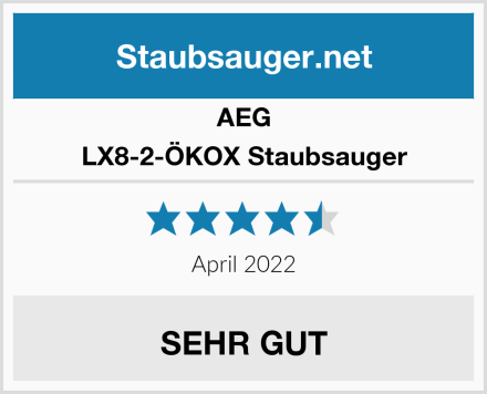 AEG LX8-2-ÖKOX Staubsauger Test