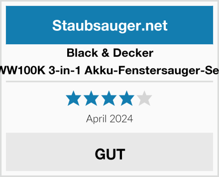 Black & Decker WW100K 3-in-1 Akku-Fenstersauger-Set Test