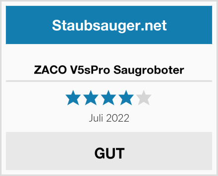  ZACO V5sPro Saugroboter Test