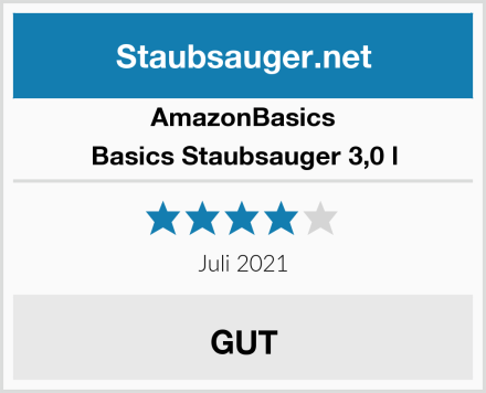 AmazonBasics Basics Staubsauger 3,0 l Test