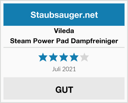 Vileda Steam Power Pad Dampfreiniger Test