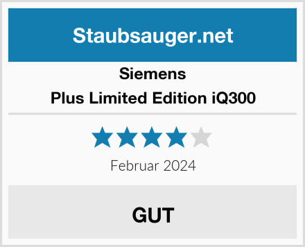 Siemens Plus Limited Edition iQ300 Test