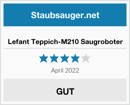  Lefant Teppich-M210 Saugroboter Test