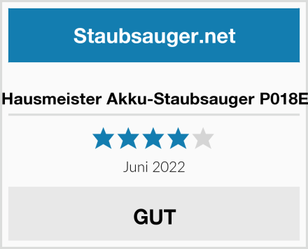  Hausmeister Akku-Staubsauger P018E Test