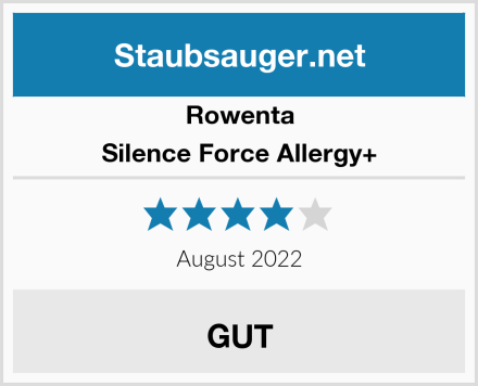 Rowenta Silence Force Allergy+ Test