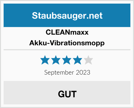 CLEANmaxx Akku-Vibrationsmopp Test