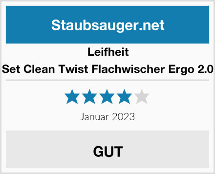 Leifheit Set Clean Twist Flachwischer Ergo 2.0 Test