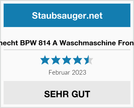  Bauknecht BPW 814 A Waschmaschine Frontlader Test