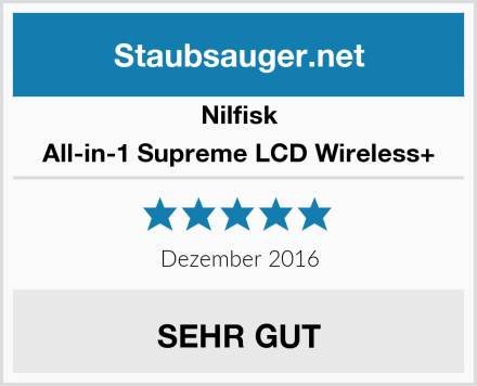 Nilfisk All-in-1 Supreme LCD Wireless+ Test